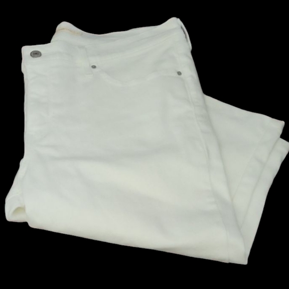 Levis 311 Women's White Capri Jeans - Picture 1 of 5